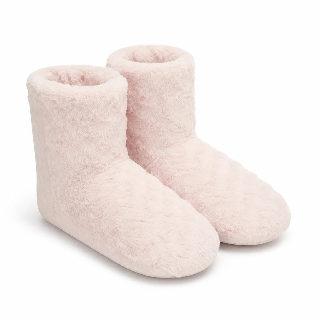 House socks with teddy lining and non-slip sole