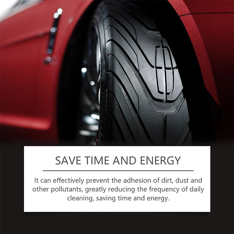 Tire wax for deep black shine & UV protection