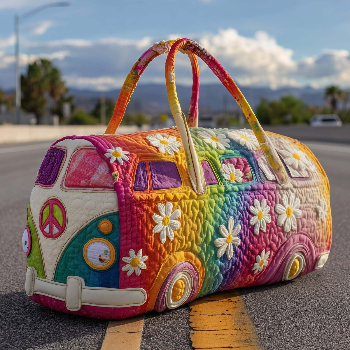FloraVoyage Quilted Flower Travel Bag C3.1