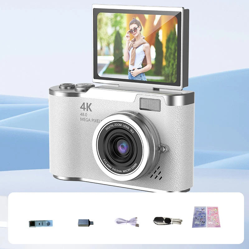 4K Digital Camera Flip Screen Autofocus
