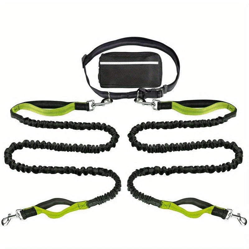 FlowLeash Dog Leash with Shock Absorber & Waist Belt