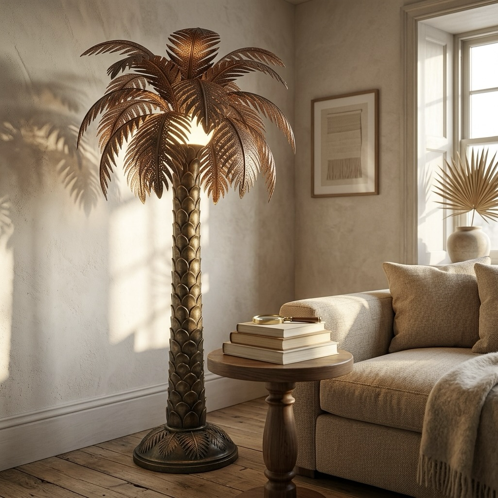Palm Tree Floor Lamp, Tropical Style