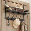 Door Organizer with Storage Basket and Hooks
