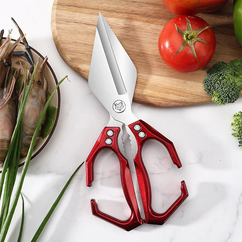 Multifunction Kitchen Scissors made of 3Cr13 Stainless Steel