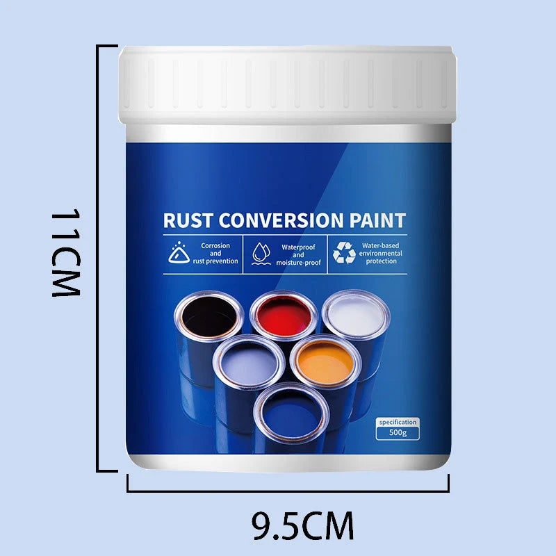 Water-based rust protection paint for metal surfaces