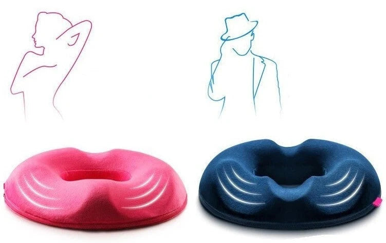 Hemorrhoid Seat Cushion, Donut Pillow, Memory Foam Support
