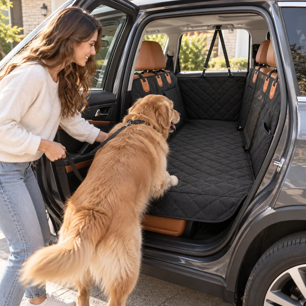 Dog Car Seat Cover Waterproof Back Seat Extender