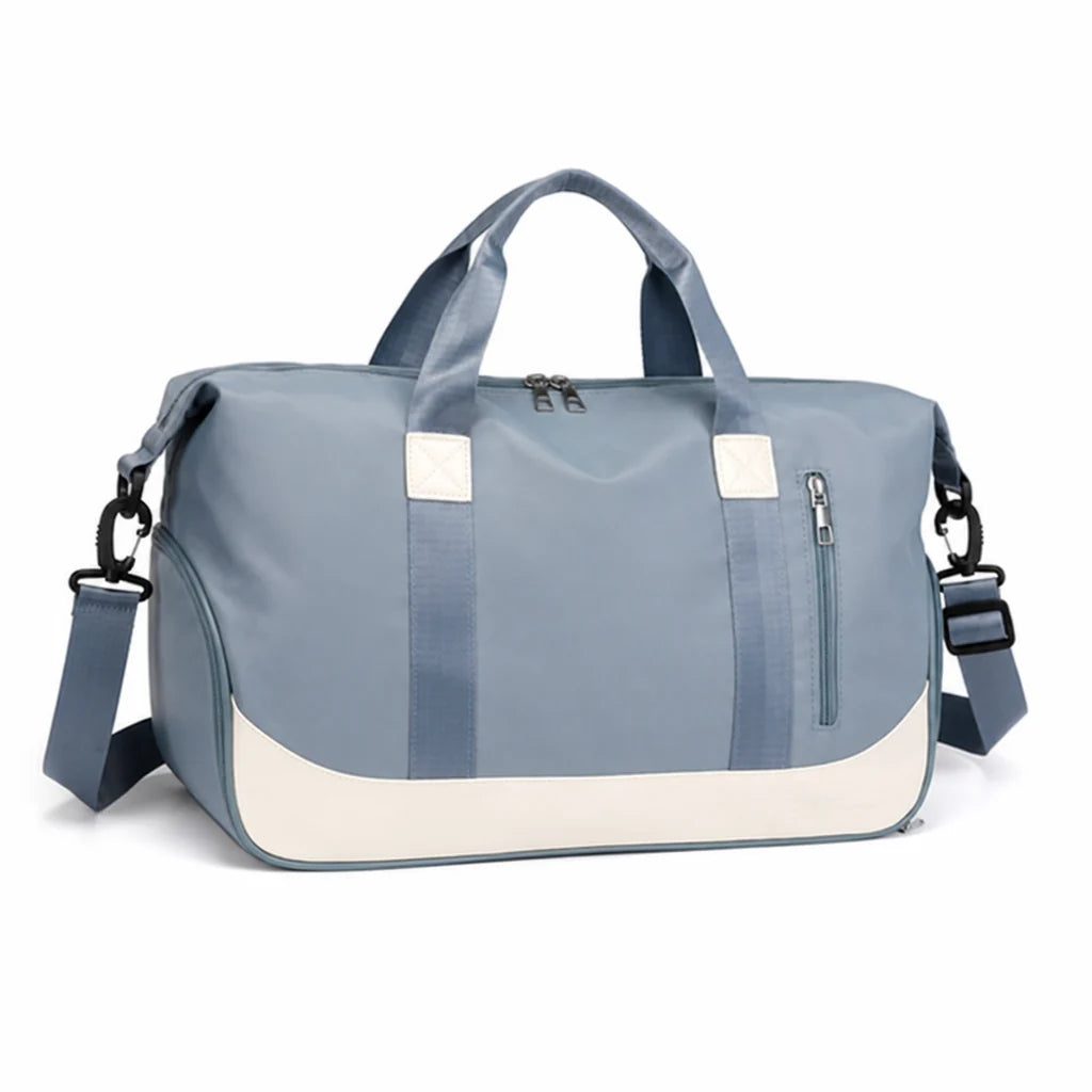 Water-repellent carry-on bag with multiple pockets