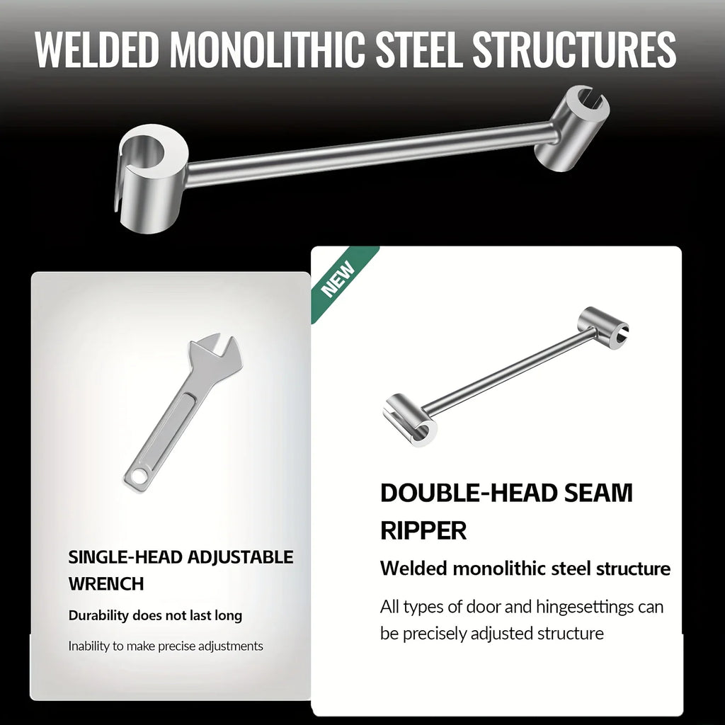 Door Hinge Adjuster Round Pin Flag Hinge (2-Piece Set)