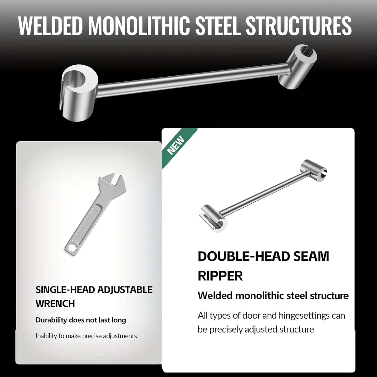Door Hinge Adjuster Round Pin Flag Hinge (2-Piece Set)