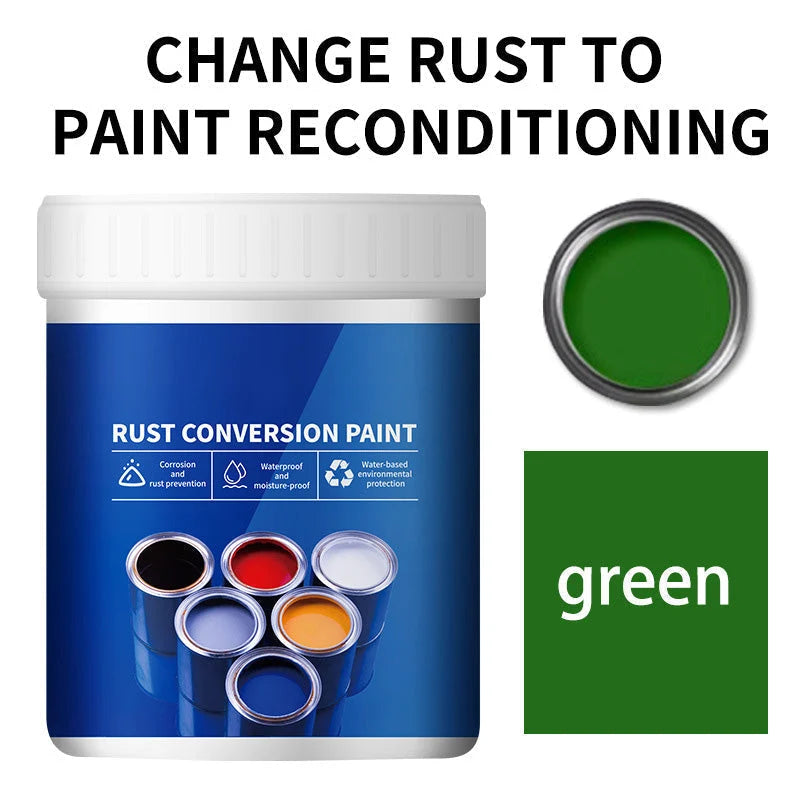 Water-based rust protection paint for metal surfaces