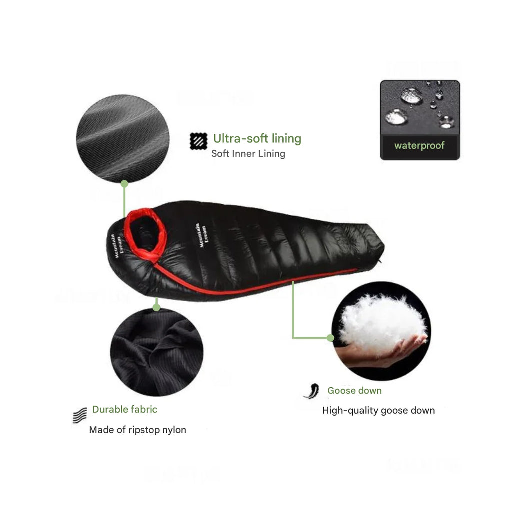 Winter Sleeping Bag Duck Down Insulation