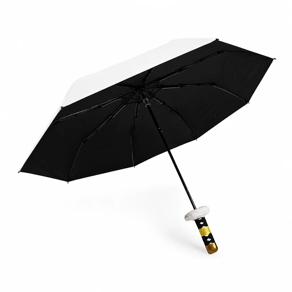 Windproof and UV-safe Foldable Umbrella in Katana Style