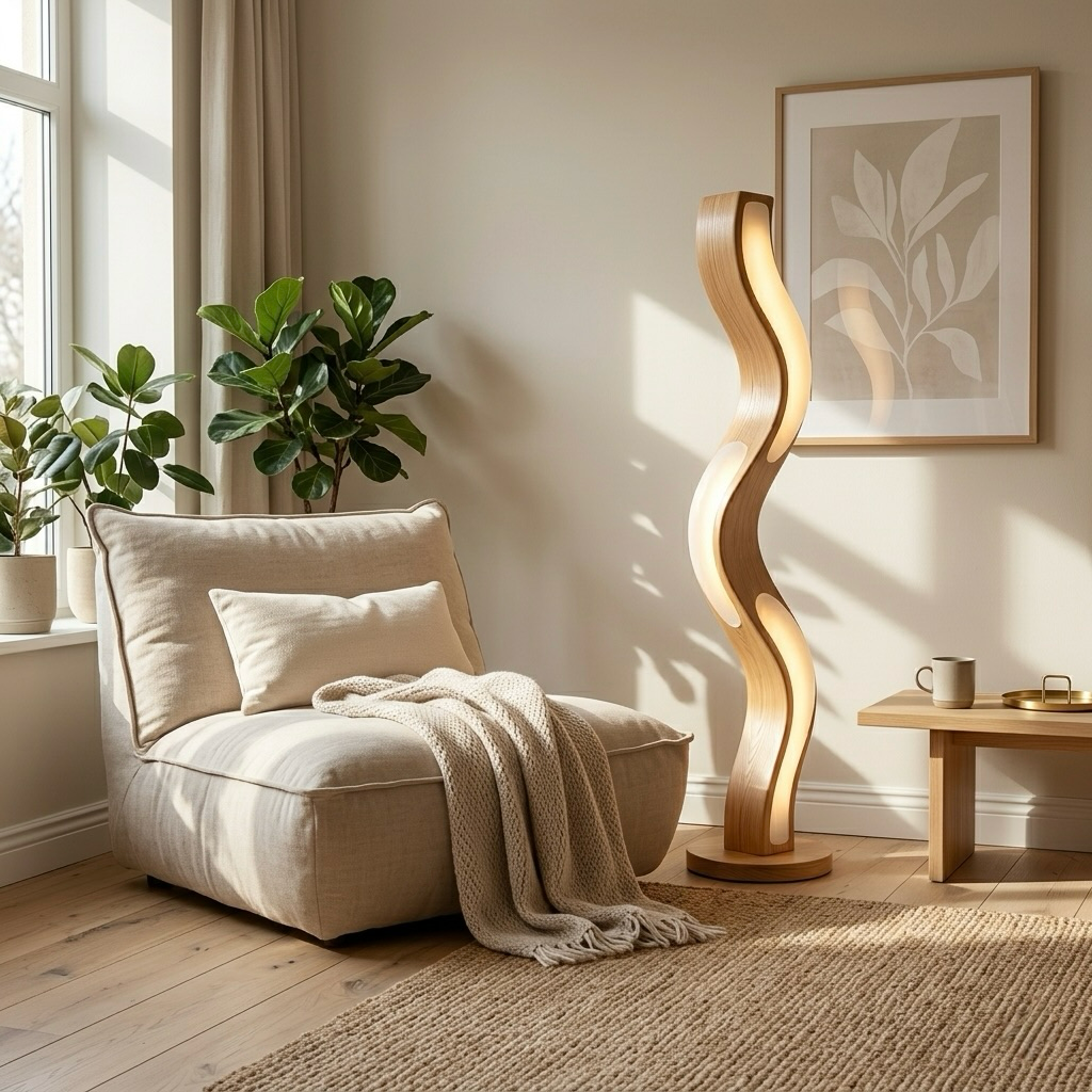 Wave LED Floor Lamp