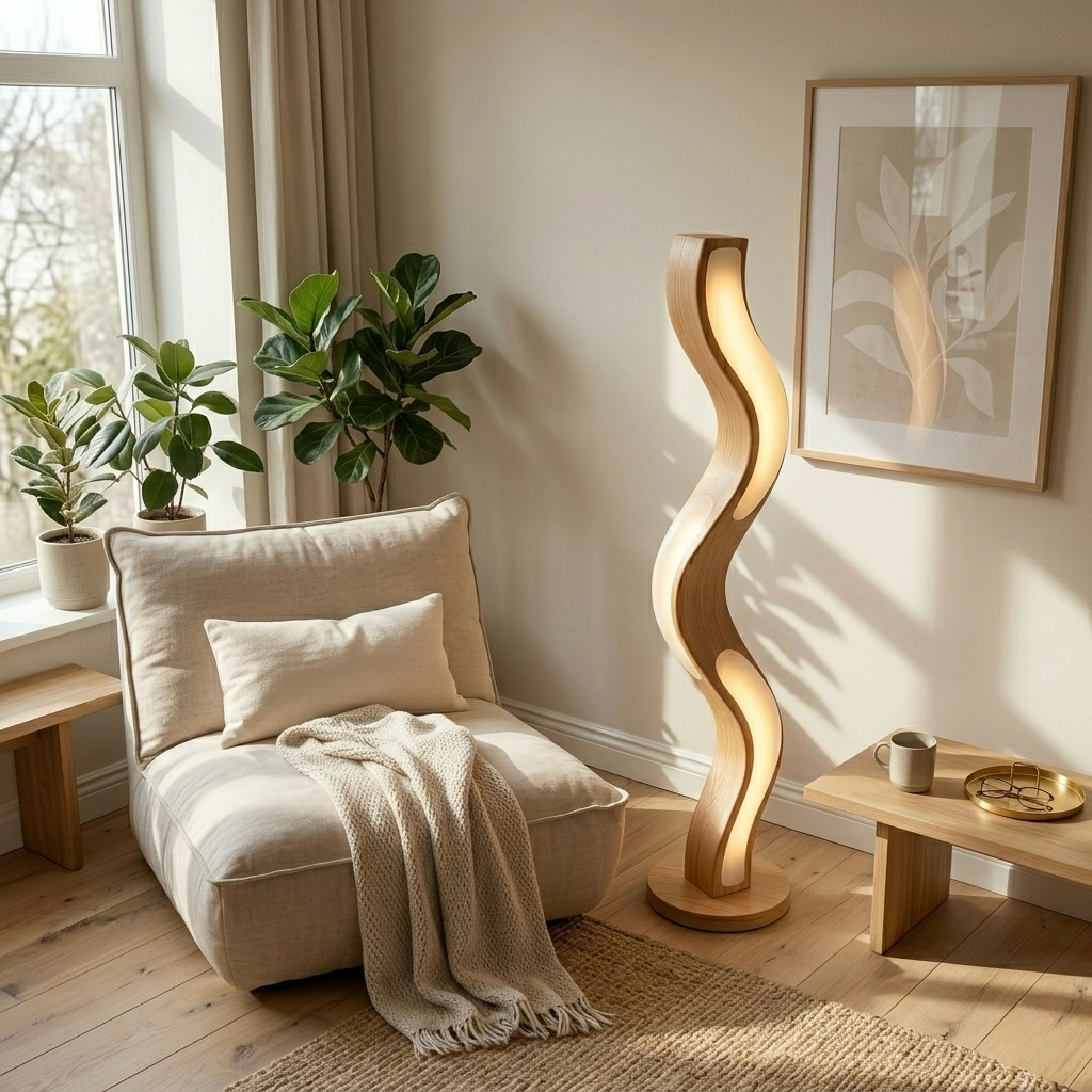 Wave LED Floor Lamp