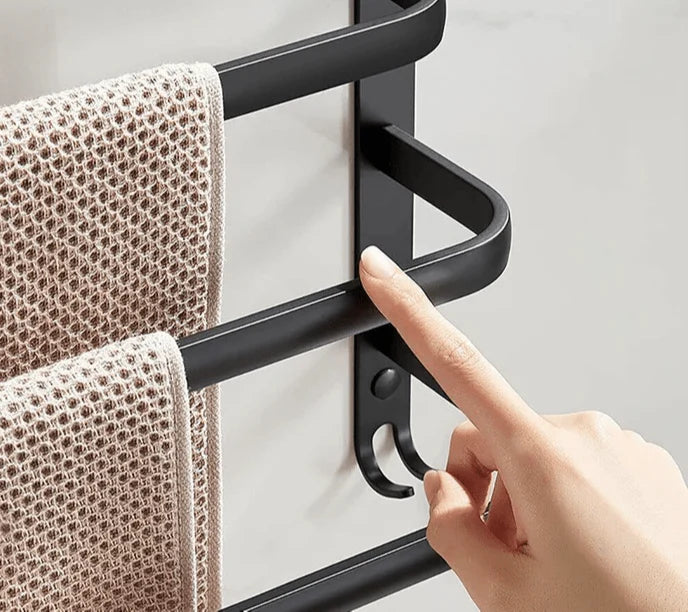 Bathroom Towel Rack Wall Mount Aluminum