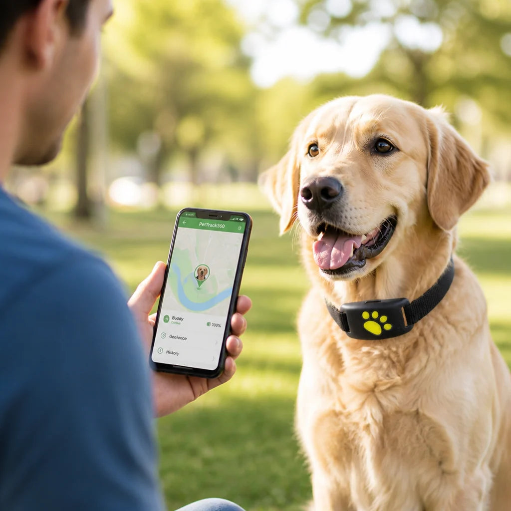 Dog GPS Tracker Real-Time Location & Geofence Alerts