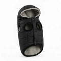 Windproof, fleece-lined dog winter vest with integrated D-ring