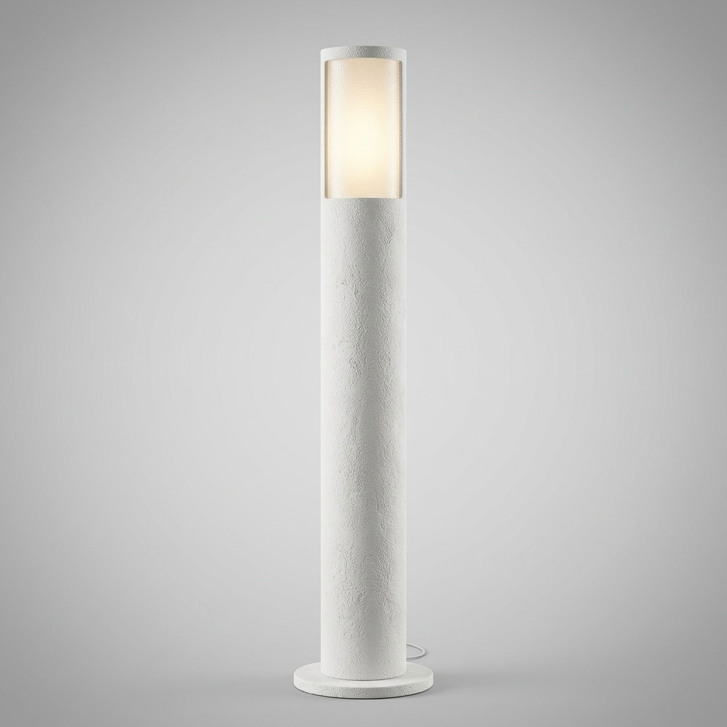 Textured Column Floor Lamp