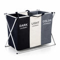 Laundry sorter 3 compartments foldable