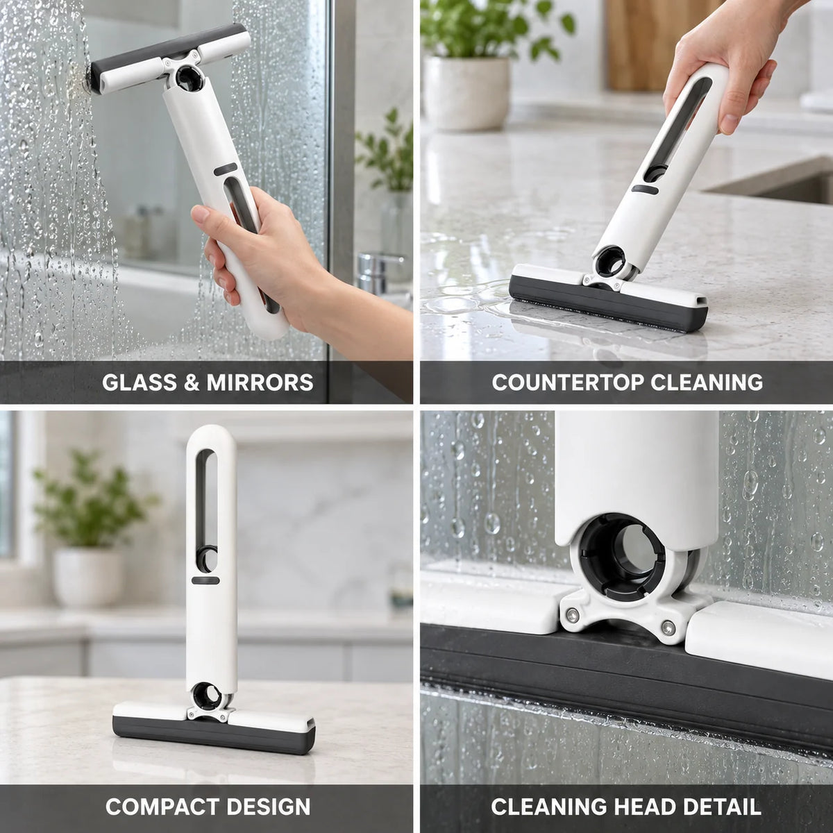 Window Squeegee Handheld & Mini (Set of 2)