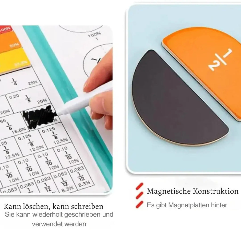 Fraction Magnet – Playful Math Learning Set for Children Aged 6 and Up