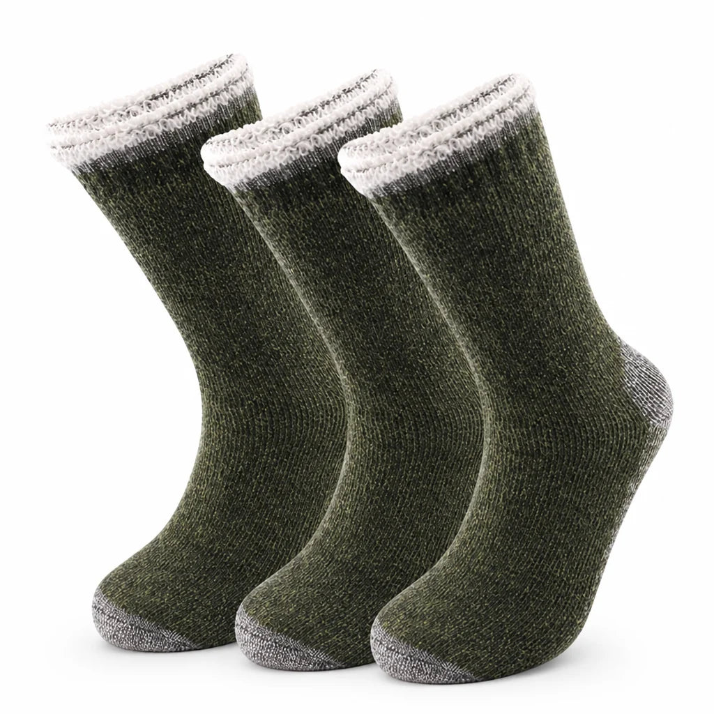 Thermal socks made of merino wool with terry lining (set of 3)
