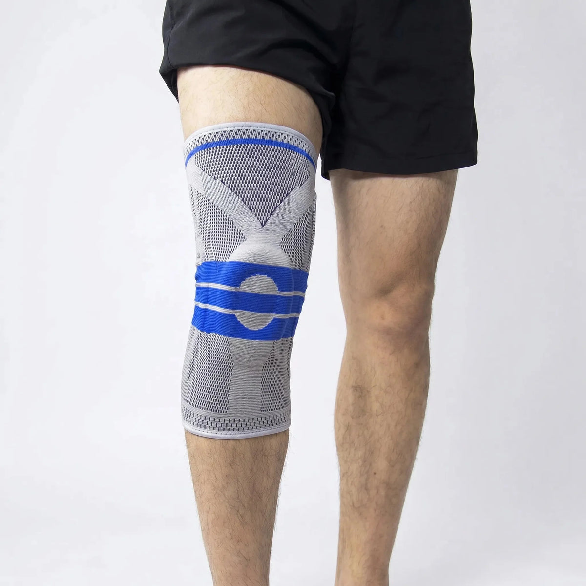 Knee Compression Bandage with Side Stabilizers