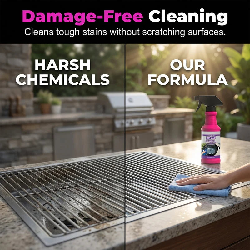 PyroFlash™ — Banishes Grease and Dirt to Make Your Grill Shine Like New Again!