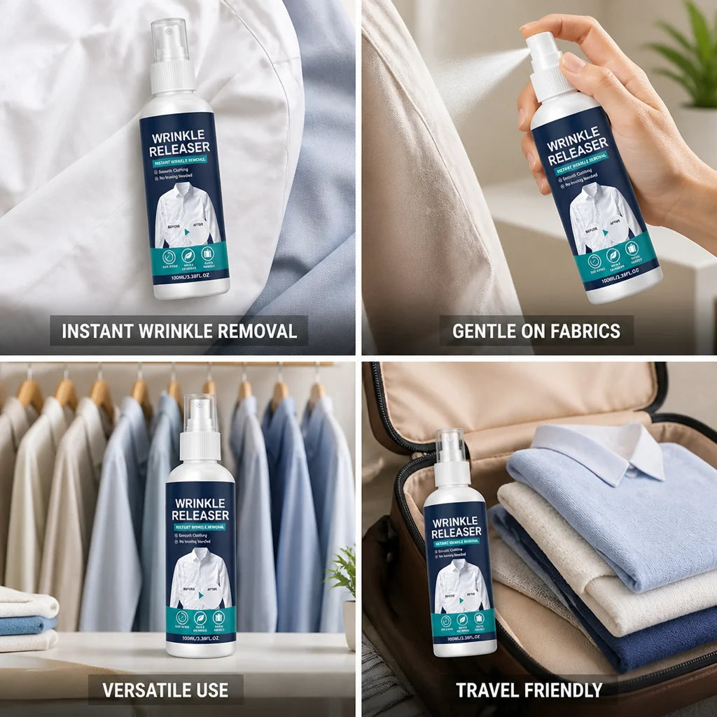 Instant Gentle Fabric Wrinkle Release Spray (2 x 100 ml)