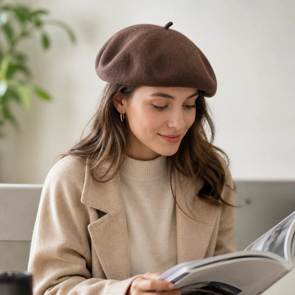 Women's Beret Soft Felt & Lightweight