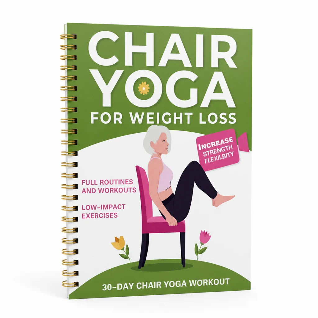 Low-Impact 30-Day Stool Yoga Guide (Spiral Notebook)