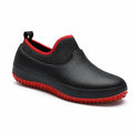 Waterproof and Slip-Resistant Slip-On Work Shoes (Deep Tread Sole)