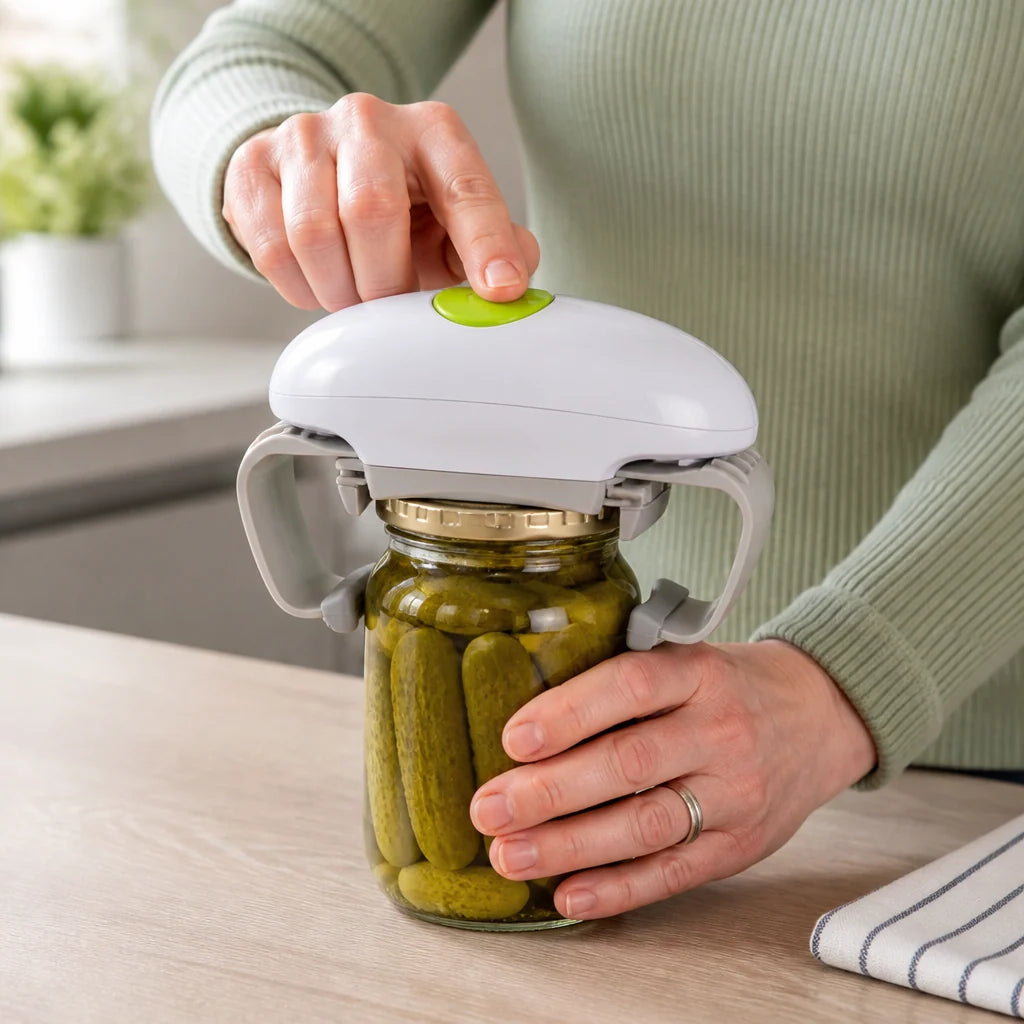 Jar Opener One-Touch Battery Powered (Fits 1.7 fl oz–33.8 fl oz)