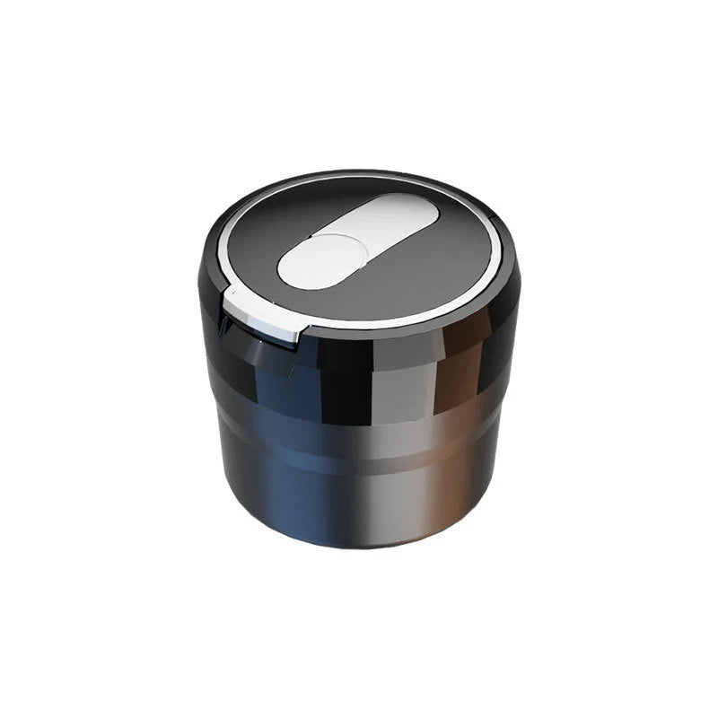 Car trash can with flip lid