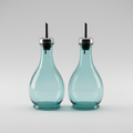 Glass Oil & Vinegar Cruet Set