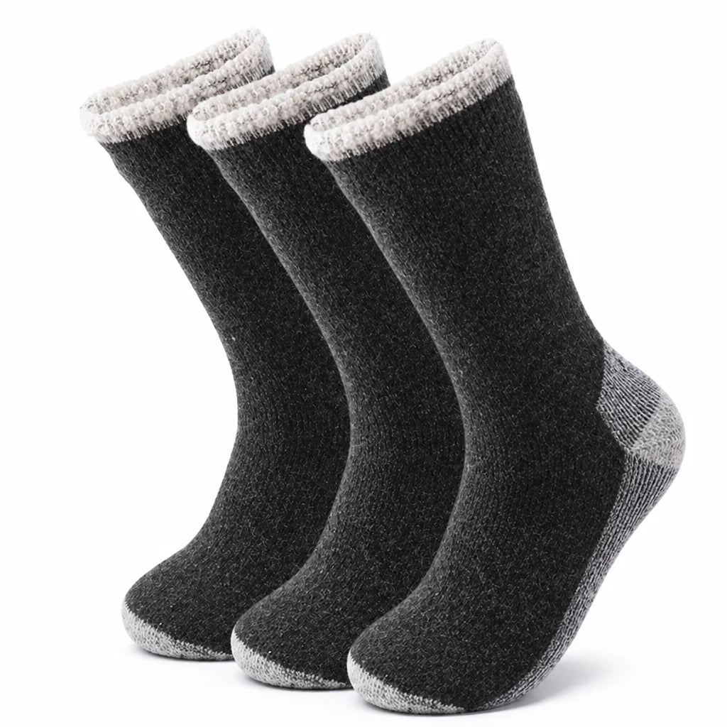 Thermal socks made of merino wool with terry lining (set of 3)