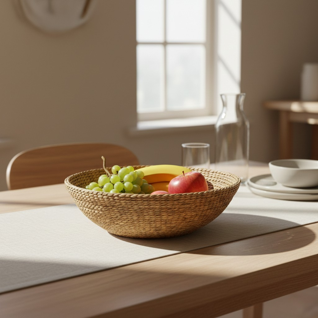 Handwoven Seagrass Fruit Bowl