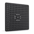 Non-slip shower mat with suction cups & quick drain (machine washable)