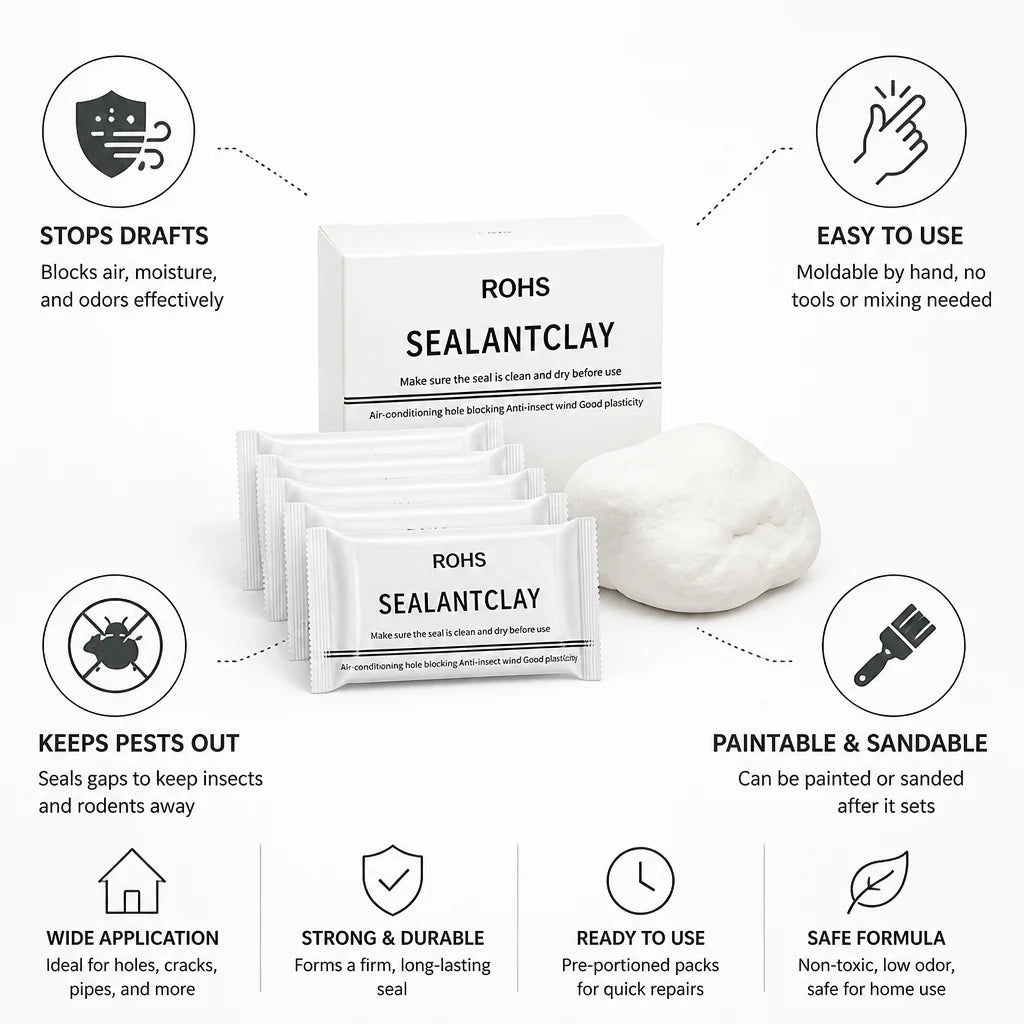 Ready-to-use moldable and paintable sealant (6-pack)