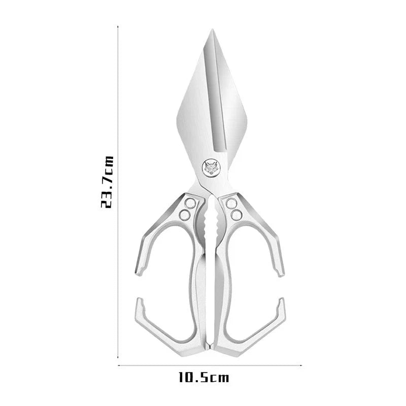 Multifunction Kitchen Scissors made of 3Cr13 Stainless Steel