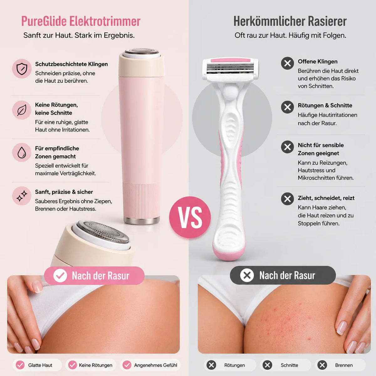 PureGlide Electric Body Grooming Trimmer