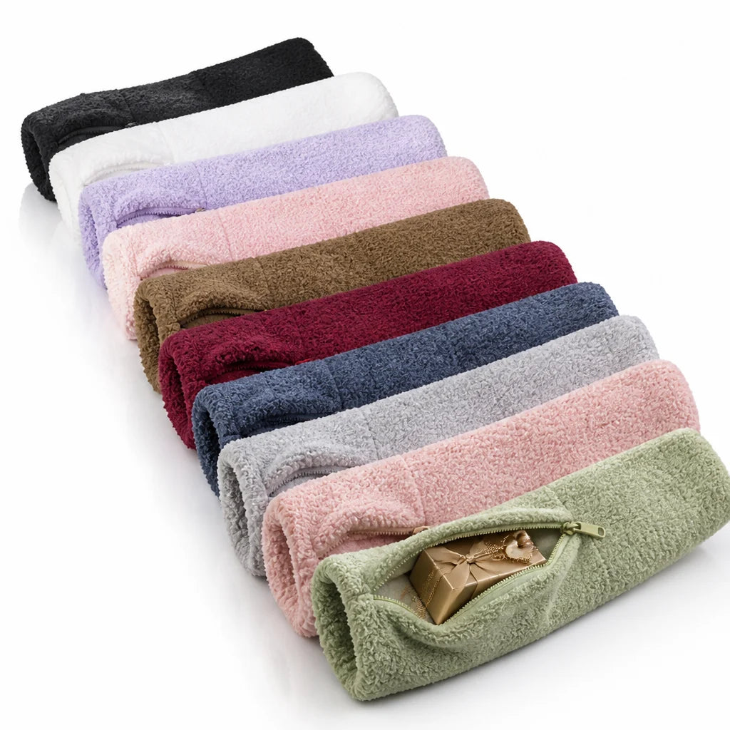 Velvety Fleece Adjustable Knee Socks (Hidden Gift Pocket)