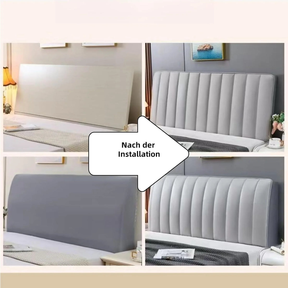 Headboard Protective Cover Velvety Soft Bed