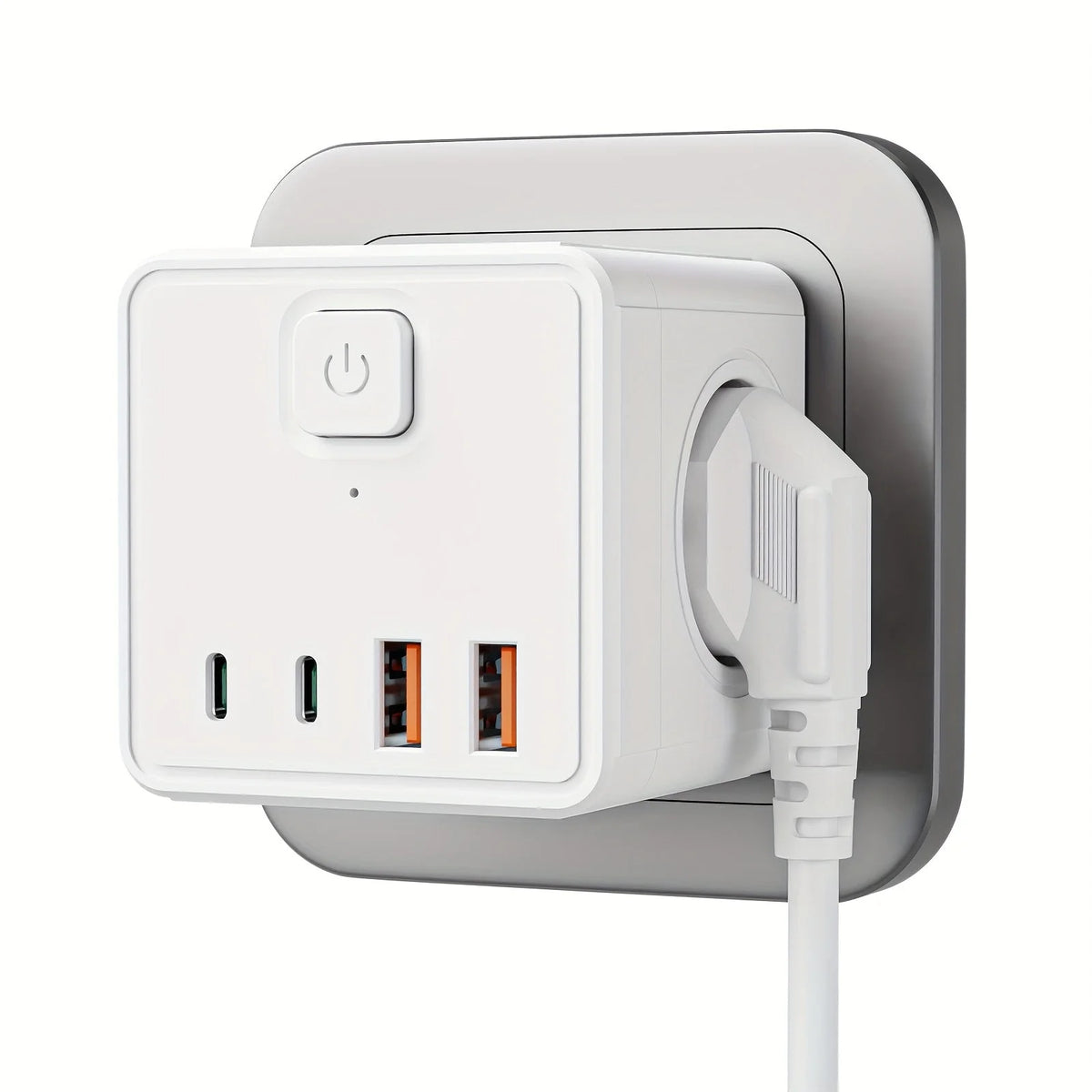 7-in-1 Wall Socket EU with USB & USB-C