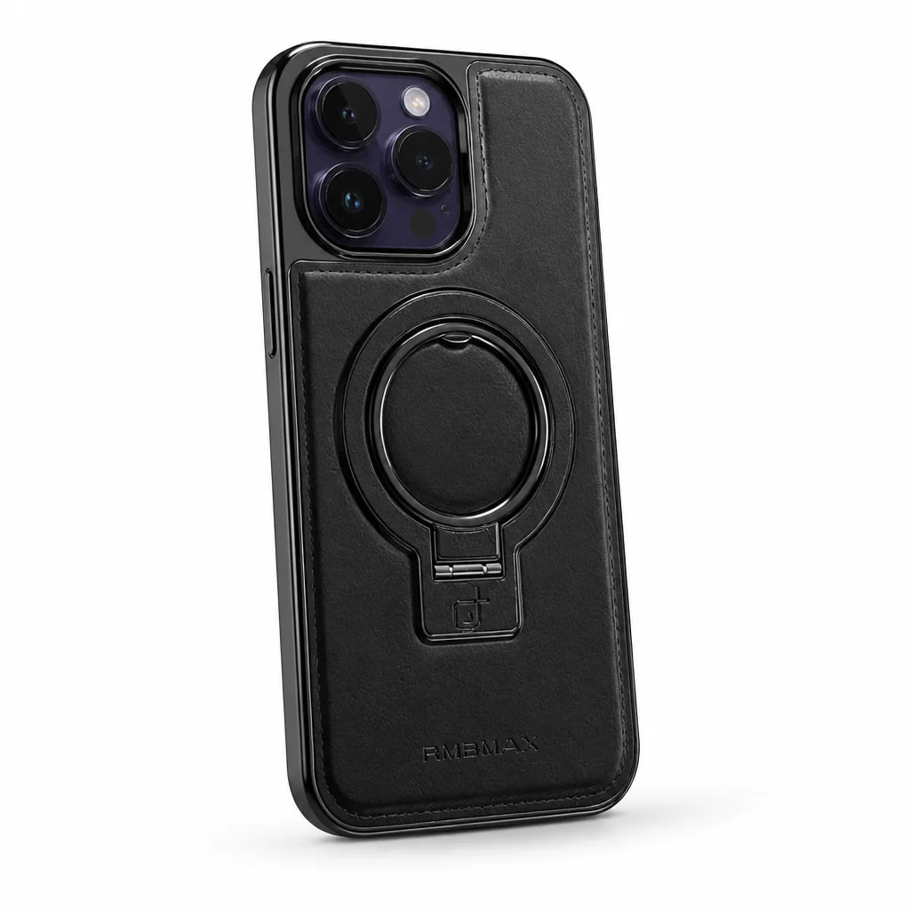 Leather Folding Stand Phone Case (9H Camera Protection)