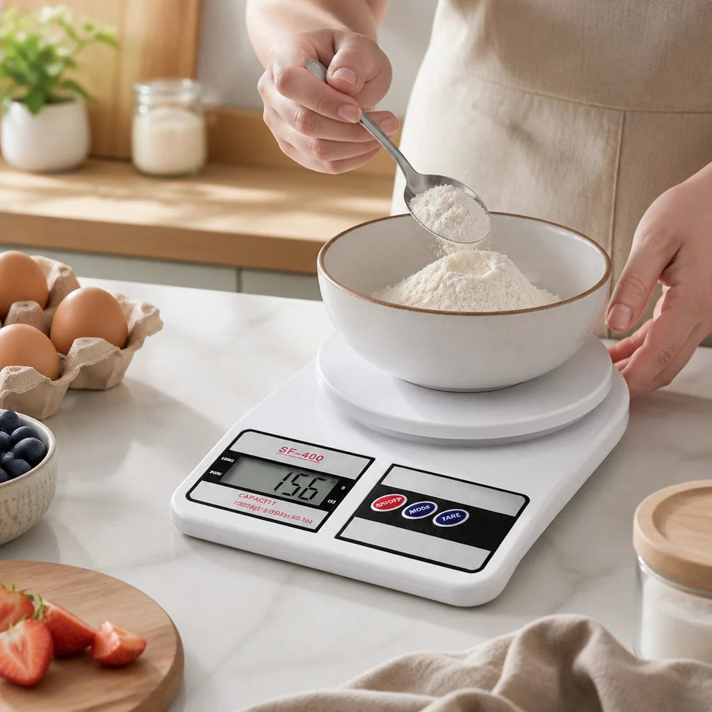 Digital Kitchen Scale 1g Accuracy & Stainless Steel
