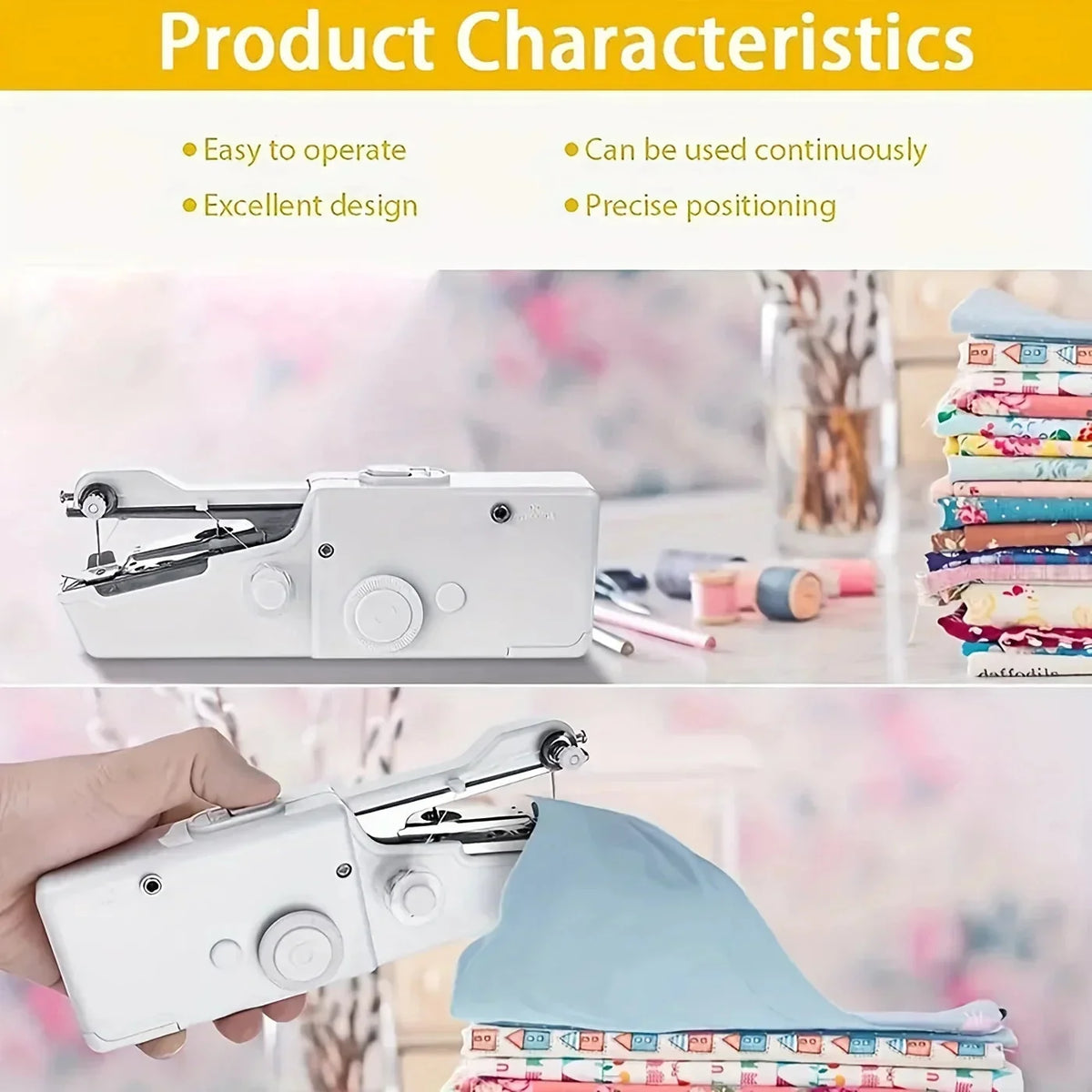 SpeedStitch Mini – Portable Handheld Sewing Machine