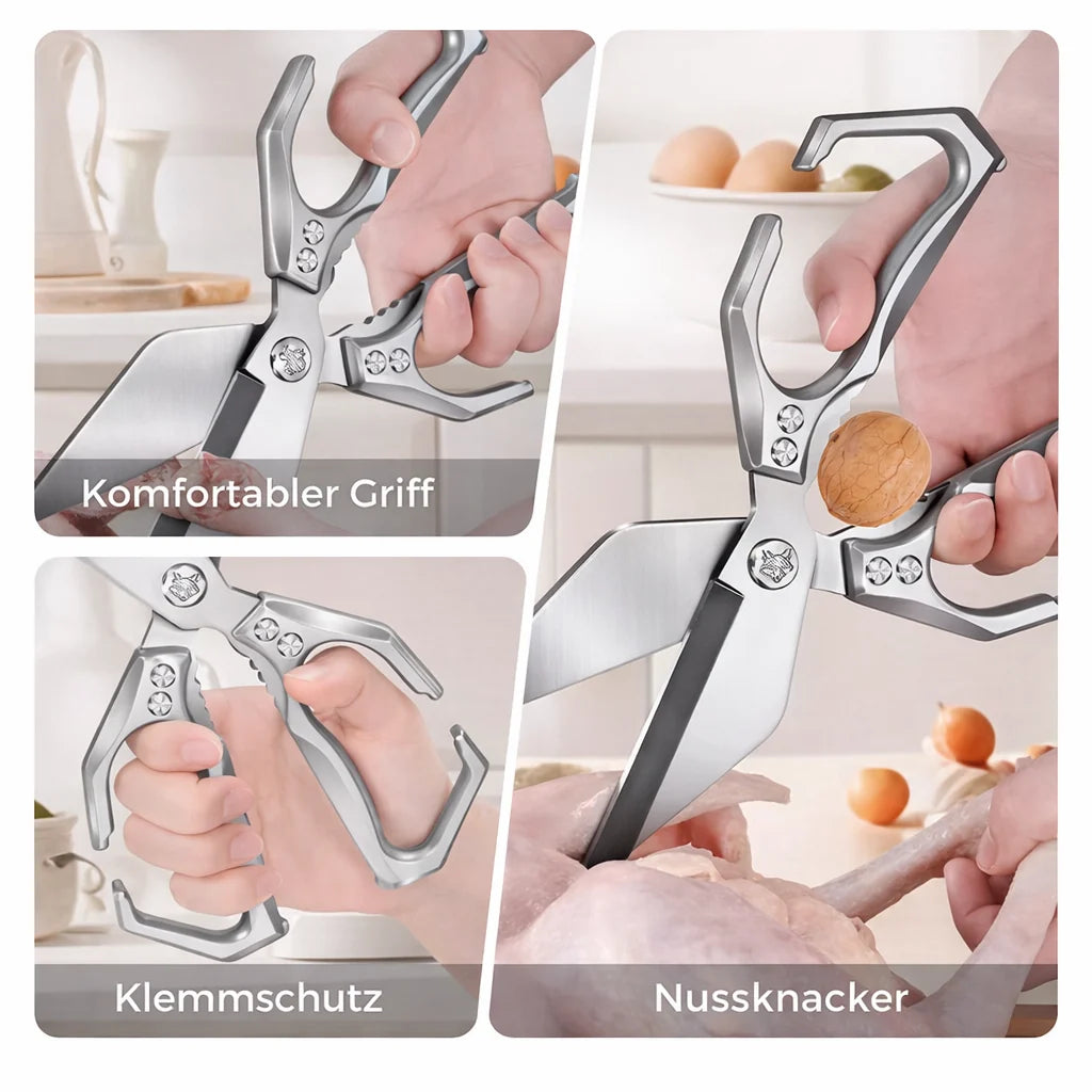 Multifunction Kitchen Scissors made of 3Cr13 Stainless Steel