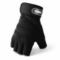 Breathable Padded Palm and Wrist-Supporting Weightlifting Gloves